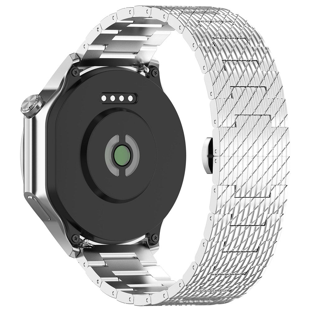 Techsuit W052 Armband für Huawei Watch / Xiaomi Watch Series, 22mm, Silberfarben