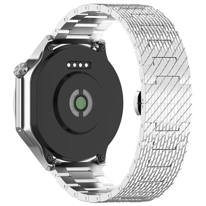 Techsuit W052 Armband für Huawei Watch / Xiaomi Watch Series, 22mm, Silberfarben