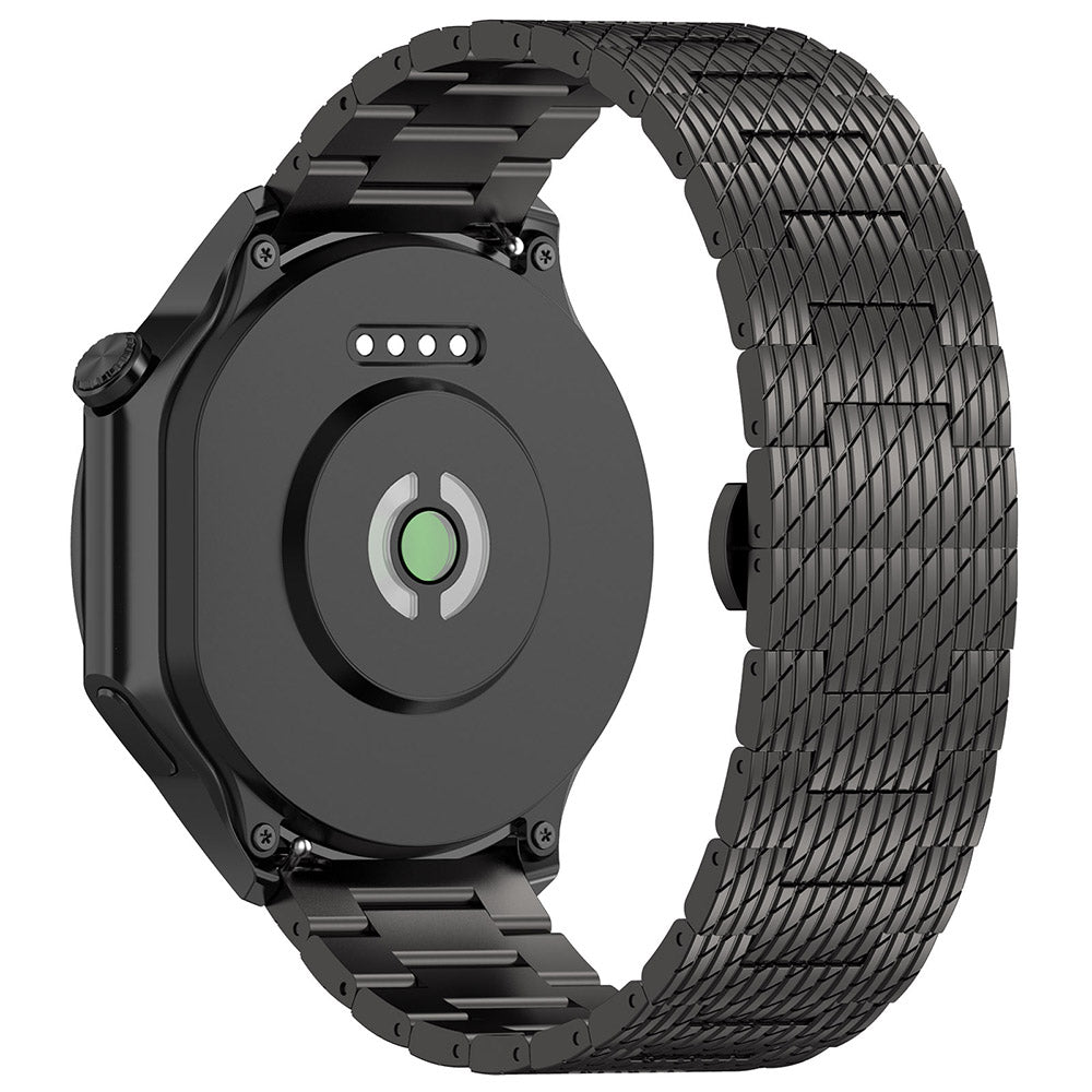 Techsuit W052 Armband für Huawei Watch / Xiaomi Watch Series, 22mm, Schwarz