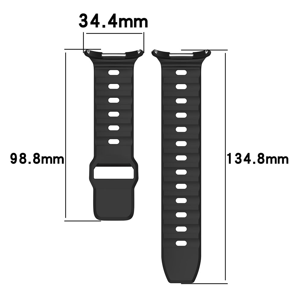 Techsuit W055 Armband für Samsung Galaxy Watch Ultra, Schwarz