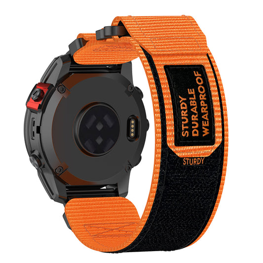 Techsuit W057 Armband für Garmin Watch Fenix / Forerunner Serie, 22mm, Orange