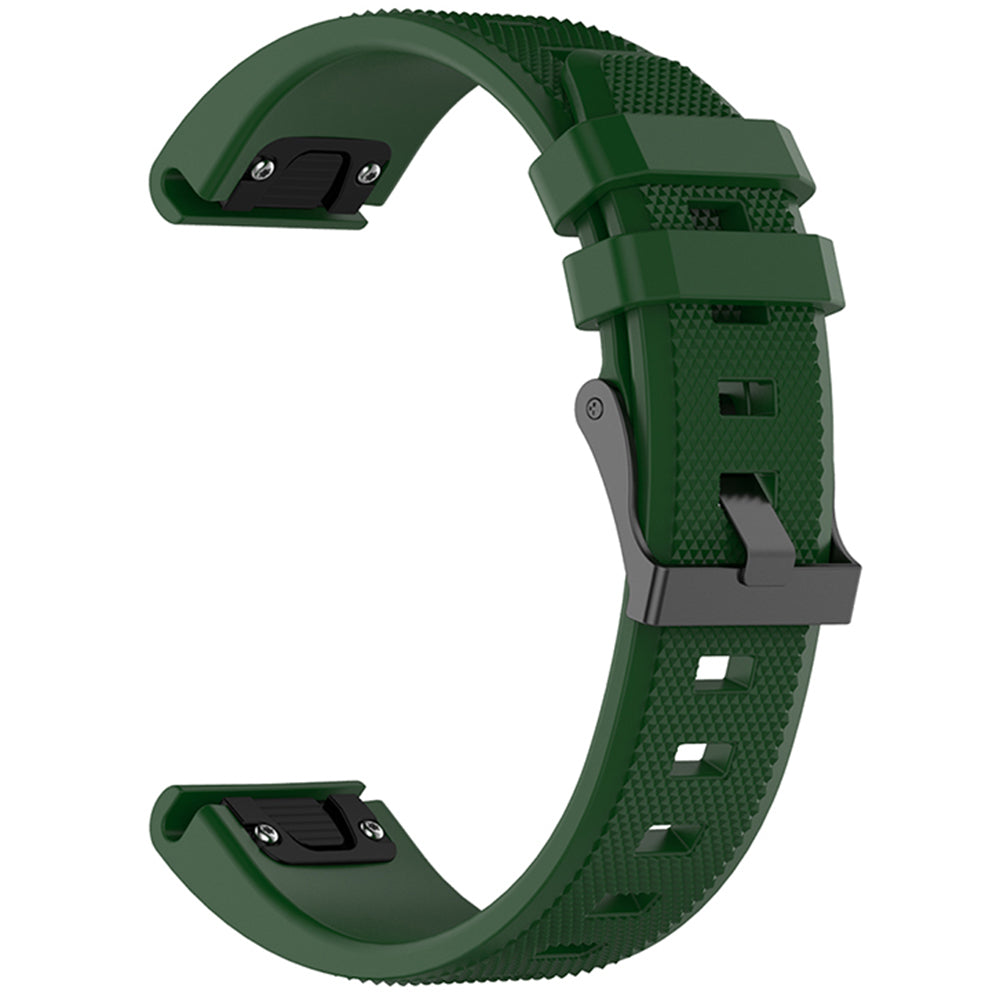 Techsuit W058 Armband für Garmin Watch Fenix Serie, 26mm, Dunkelgrün