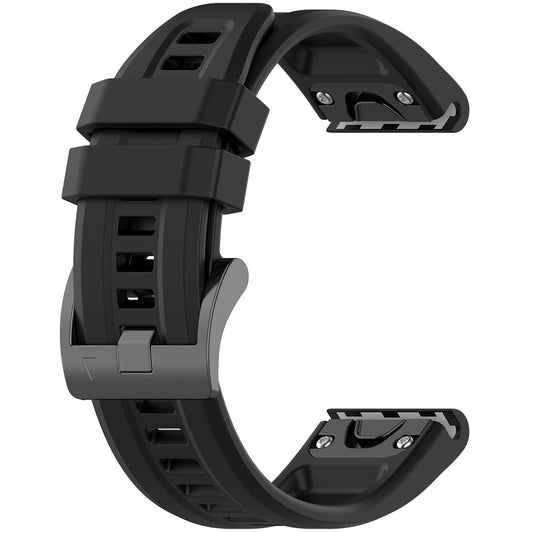 Techsuit W060 Armband für Garmin Watch Fenix / Forerunner Serie, 22mm, Schwarz