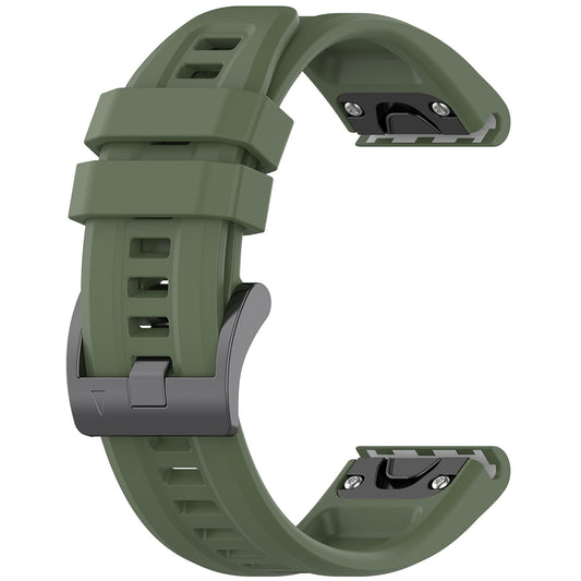 Techsuit W060 Armband für Garmin Watch Fenix / Forerunner Serie, 22mm, Dunkelgrün