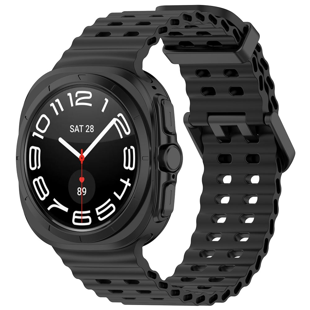 Techsuit W062 Armband für Samsung Galaxy Watch Ultra, Schwarz