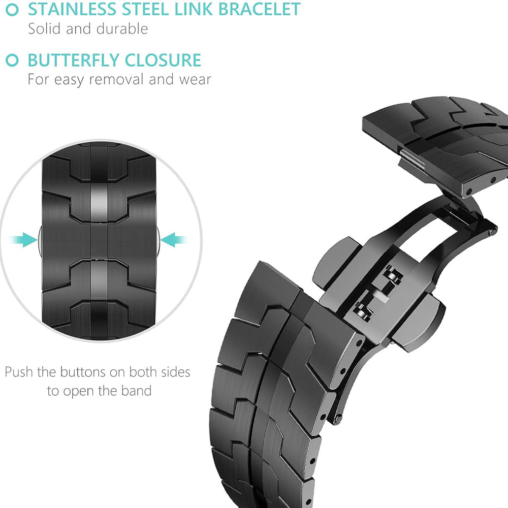 Techsuit W063 Armband für Apple Watch 49mm / 46mm / 45mm / 44mm / 42mm Serie, Orange