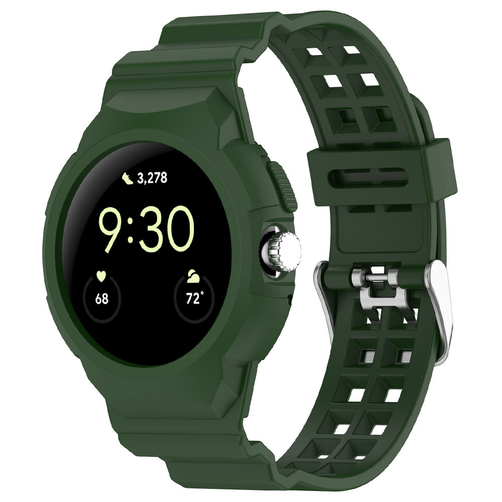 Techsuit W065 Armband für Google Pixel Watch 3 41mm / Watch 2 / Watch, Grün