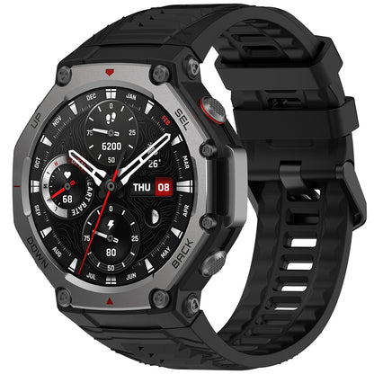 Techsuit W067 Armband für Amazfit T-Rex 3, Schwarz