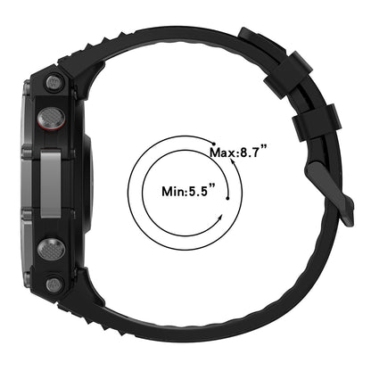 Techsuit W067 Armband für Amazfit T-Rex 3, Schwarz