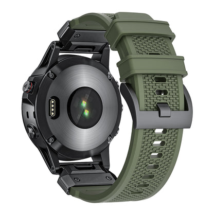 Techsuit W068 Armband für Garmin Watch Fenix Series, 26mm, Schwarzgrün