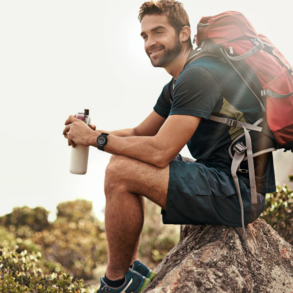 Techsuit W068 Strap for Samsung Galaxy Watch Ultra, Black Orange