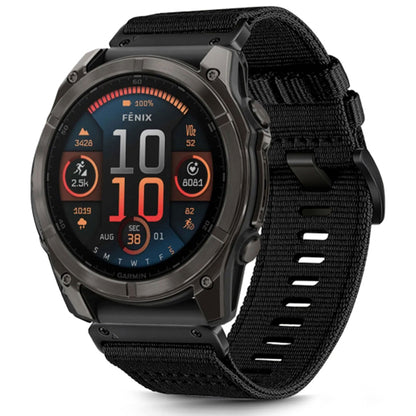 Techsuit W070 Armband für Garmin Watch Fenix Series, 26mm, Schwarz