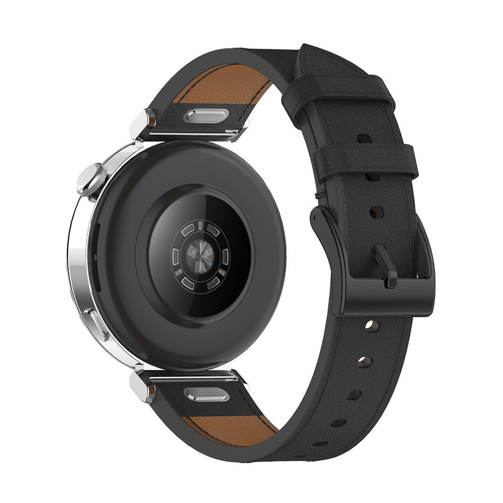 Techsuit W073 Armband für Huawei Watch / Garmin Watch Series, 18mm, Schwarz