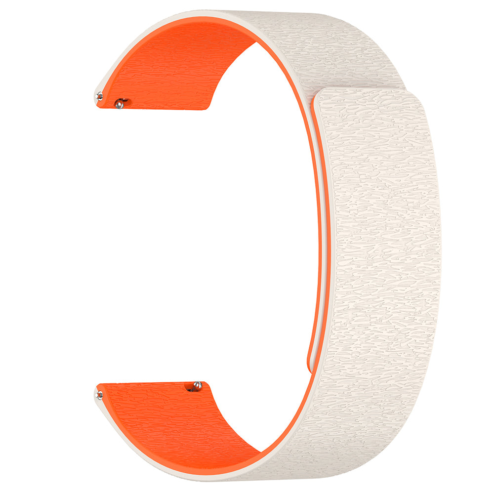 Techsuit W074 Strap for Samsung Galaxy Watch Series, 20mm, Beige Orange