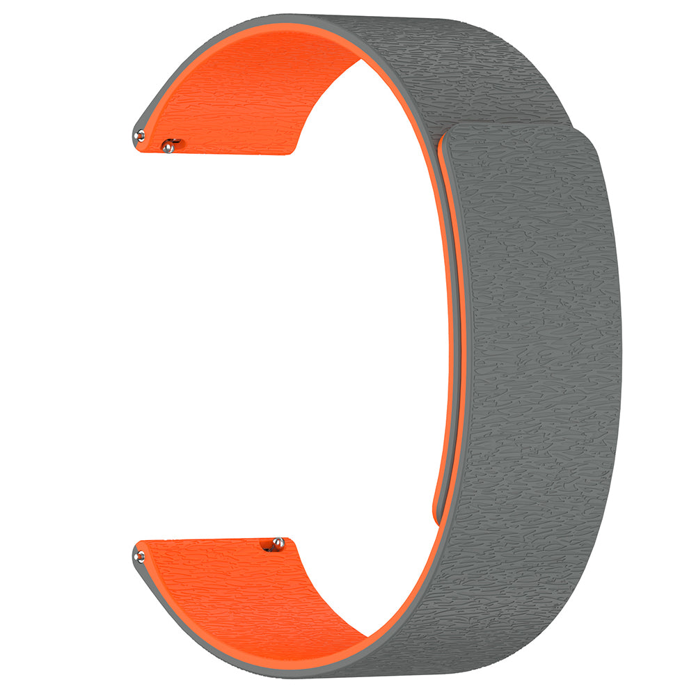 Techsuit W074 Armband für Samsung Galaxy Watch Series, 20mm, Grau Orange