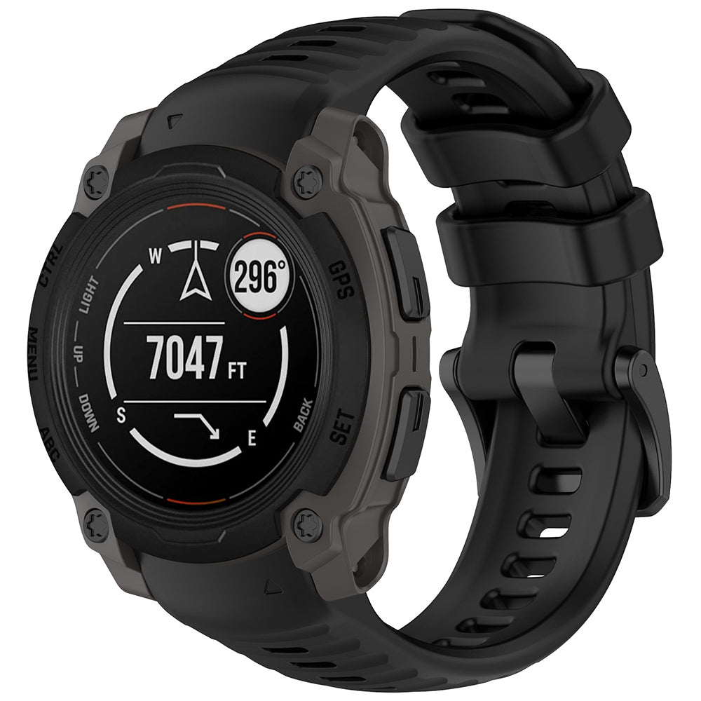 Techsuit W076 Armband für Garmin Instinct E 40mm, Schwarz