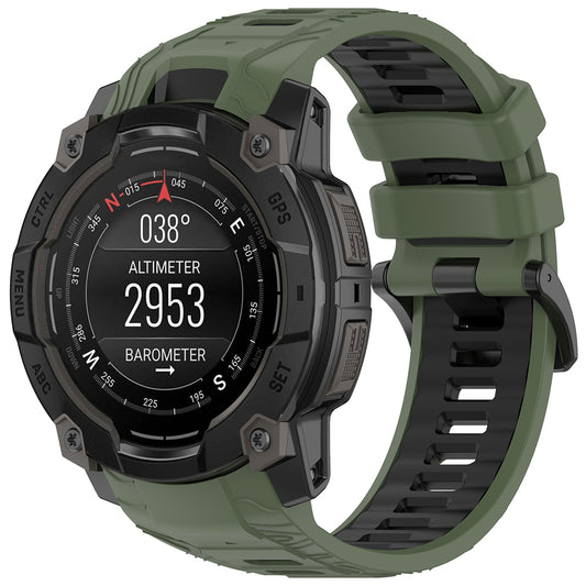 Techsuit W077 Armband für Garmin Instinct 3 45mm Solar / Instinct 3 45mm, Grün