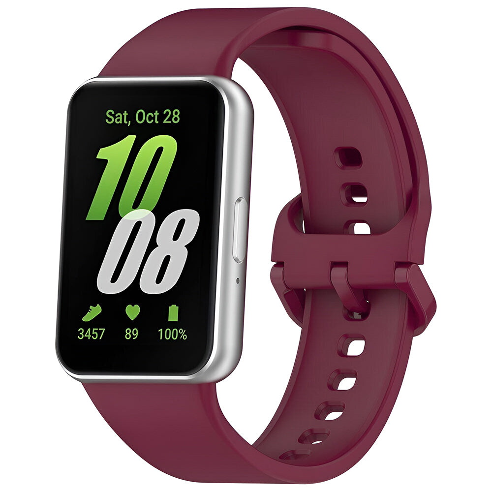 Techsuit W086 Strap for Samsung Galaxy Fit3 R39M, Burgundy