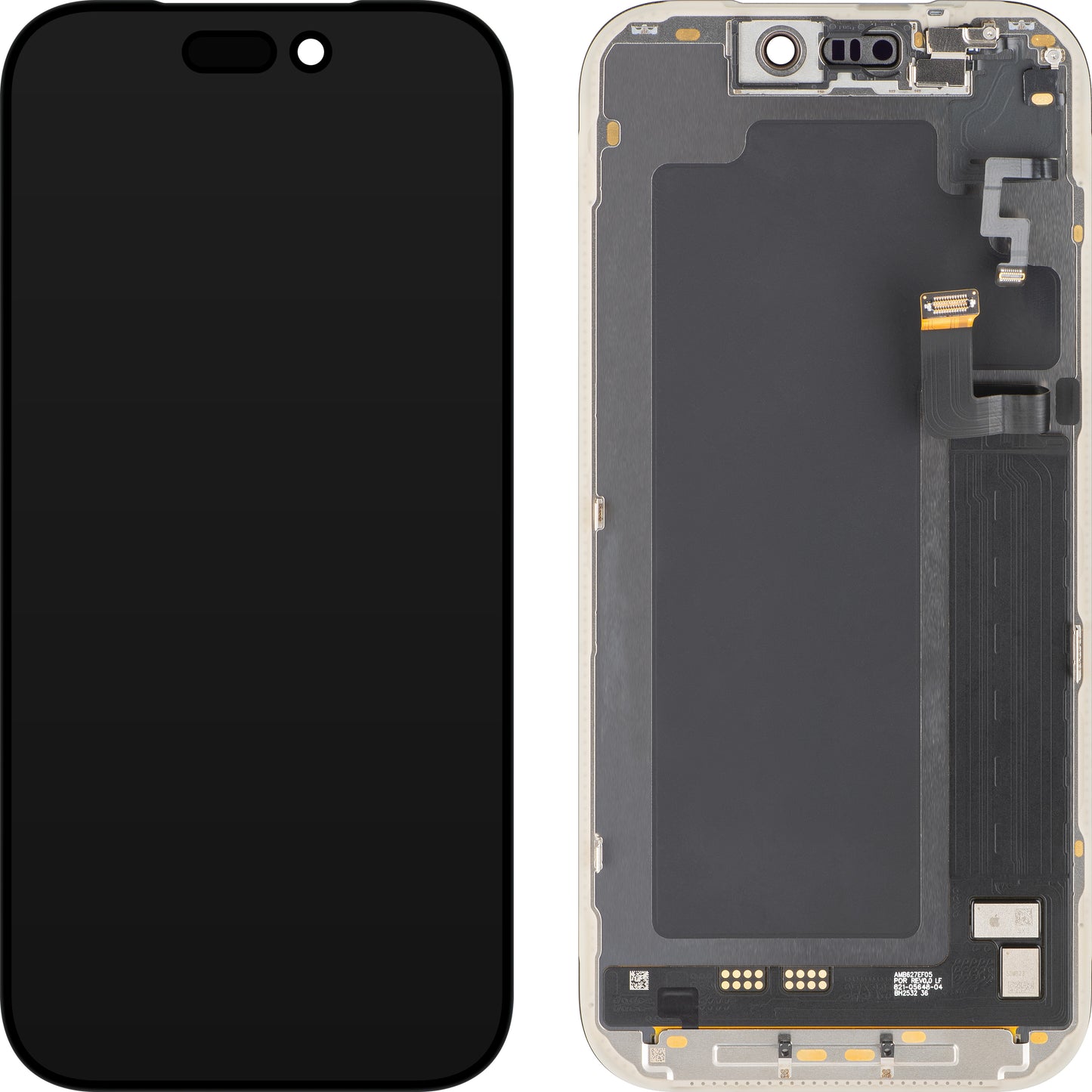Display mit Touchscreen Apple iPhone 17 Pro, mit Rahmen, Schwarz, Service Pack 661-56125