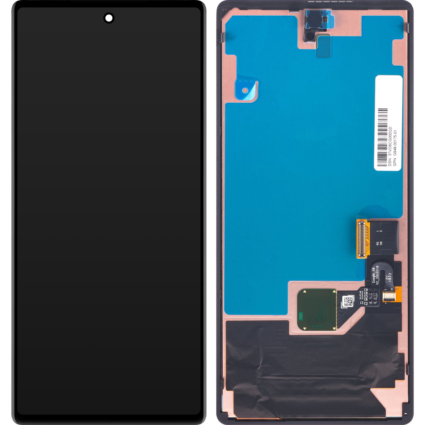 Google Pixel 6 Touchscreen-Display, Service Pack G949-00175-01