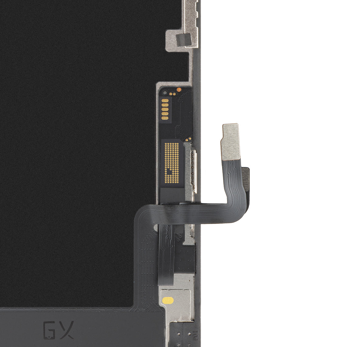 GX Touchscreen-Display für Apple iPhone 12 / 12 Pro, mit Rahmen, bewegliche OLED-IC-Version, Schwarz