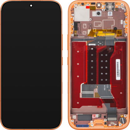 Display mit Touchscreen Honor 600, mit Rahmen, Orange, Service Pack 0235ATST