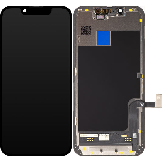 JK Touchscreen Display für Apple iPhone 13 mini, mit Rahmen, In-Cell LCD Version, Schwarz