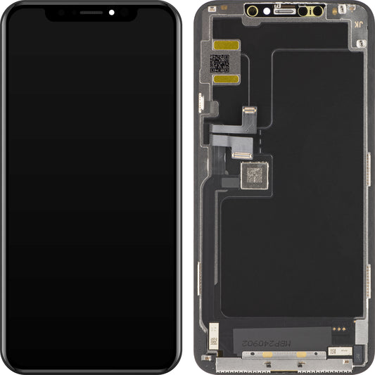 JK Touchscreen-Display für Apple iPhone 11 Pro Max, mit Rahmen, OLED-Version, Schwarz