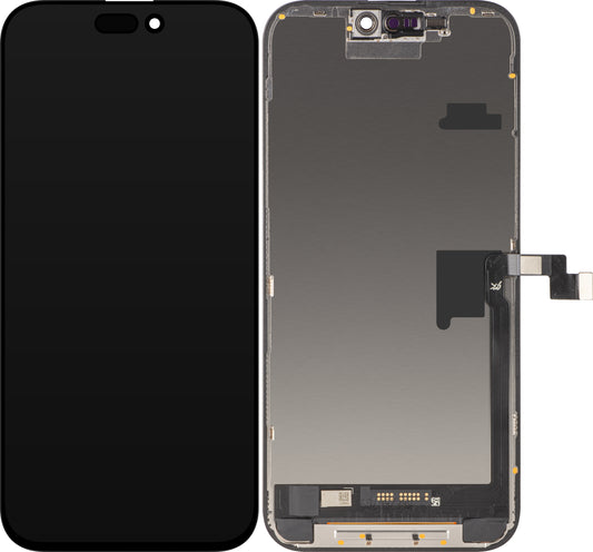 JK Touchscreen Display for Apple iPhone 16 Pro Max, with Frame, Movable In-Cell IC LCD Version, Black