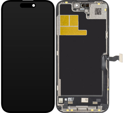 JK Touchscreen-Display für Apple iPhone 14 Pro, mit Rahmen, In-Cell IC bewegliche LCD-Version, Schwarz