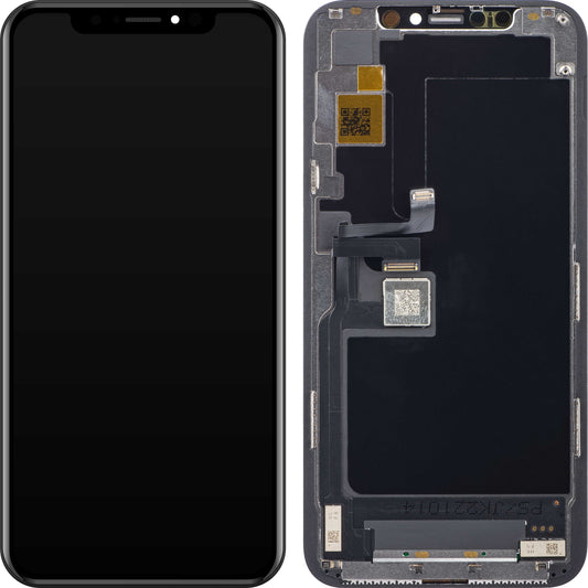 JK Touchscreen Display für Apple iPhone 11 Pro, mit Rahmen, In-Cell LCD Version, Schwarz