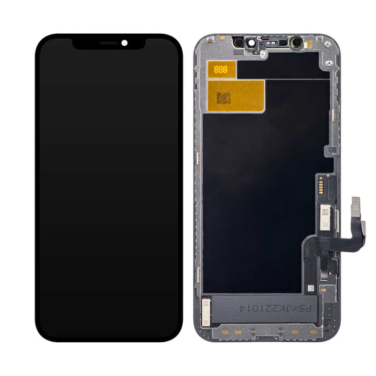 JK Touchscreen Display für Apple iPhone 12 / 12 Pro, mit Rahmen, In-Cell LCD Version, Schwarz