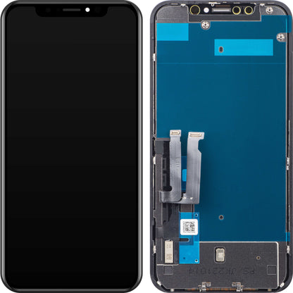 JK Touchscreen Display for Apple iPhone XR, with Frame, In-Cell LCD Version, Black