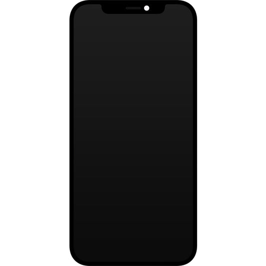 JK Touchscreen Display für Apple iPhone 12 / 12 Pro, mit Rahmen, OLED IC Movable Version, Schwarz