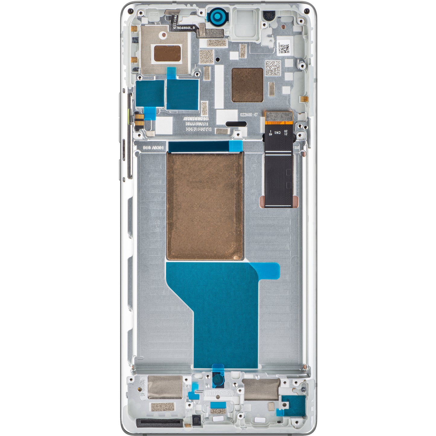 Display with Touchscreen Motorola Edge 30 Ultra, with Frame, White (Starlight White), Service Pack 5D68C21453