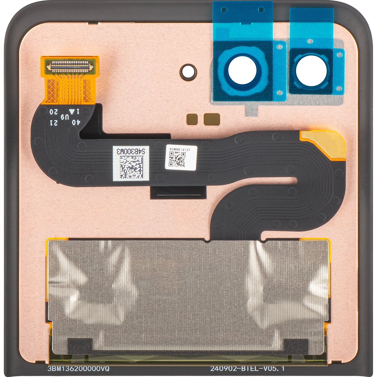 Display mit Touchscreen Motorola Razr 2024 / Razr 50, Sub Outer, Service Pack 5D68C24805