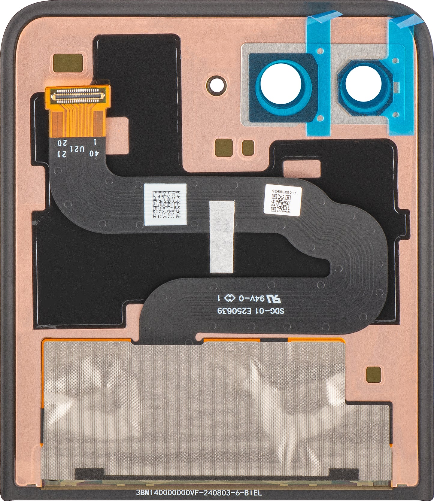 Display mit Touchscreen Motorola Razr+ 2025 / Razr+ 2024 / Razr 50 Ultra, Sub Outer, Service Pack 5D68C24593