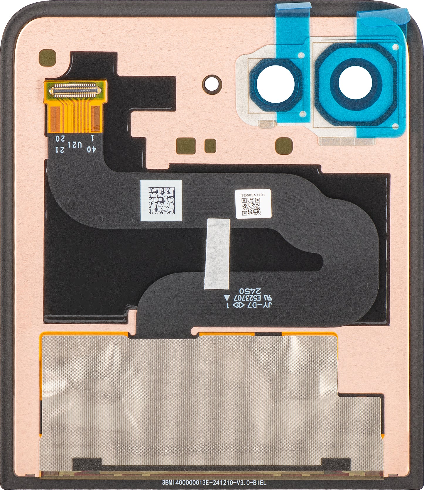 Display mit Touchscreen Motorola Razr 60 Ultra, Sub Outer, Service Pack 5D68C29811