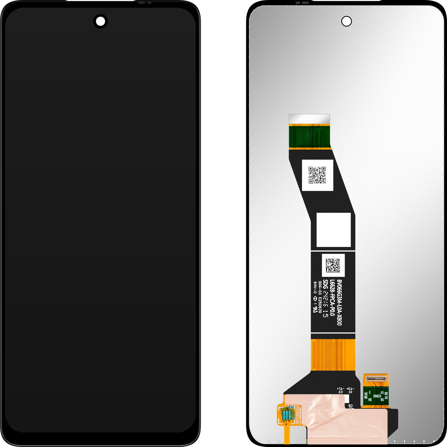 Display mit Touchscreen MP kompatibel mit Motorola Moto E14