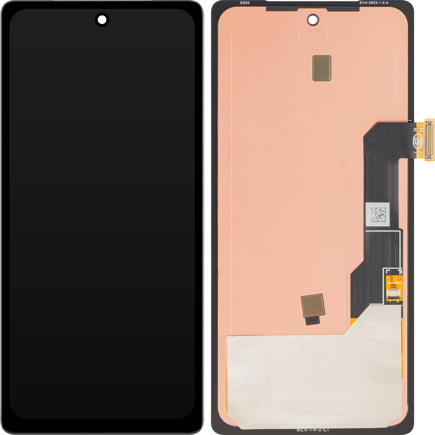 Display mit Touchscreen MP kompatibel mit Google Pixel 7a, OLED-Version, Schwarz