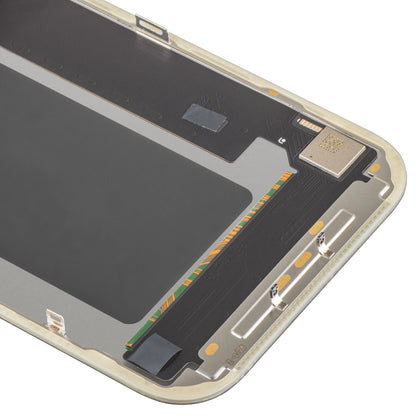 MP Touchscreen-Display kompatibel mit Apple iPhone 17 Pro, mit Rahmen, OLED FHD IC Movable Version, Schwarz