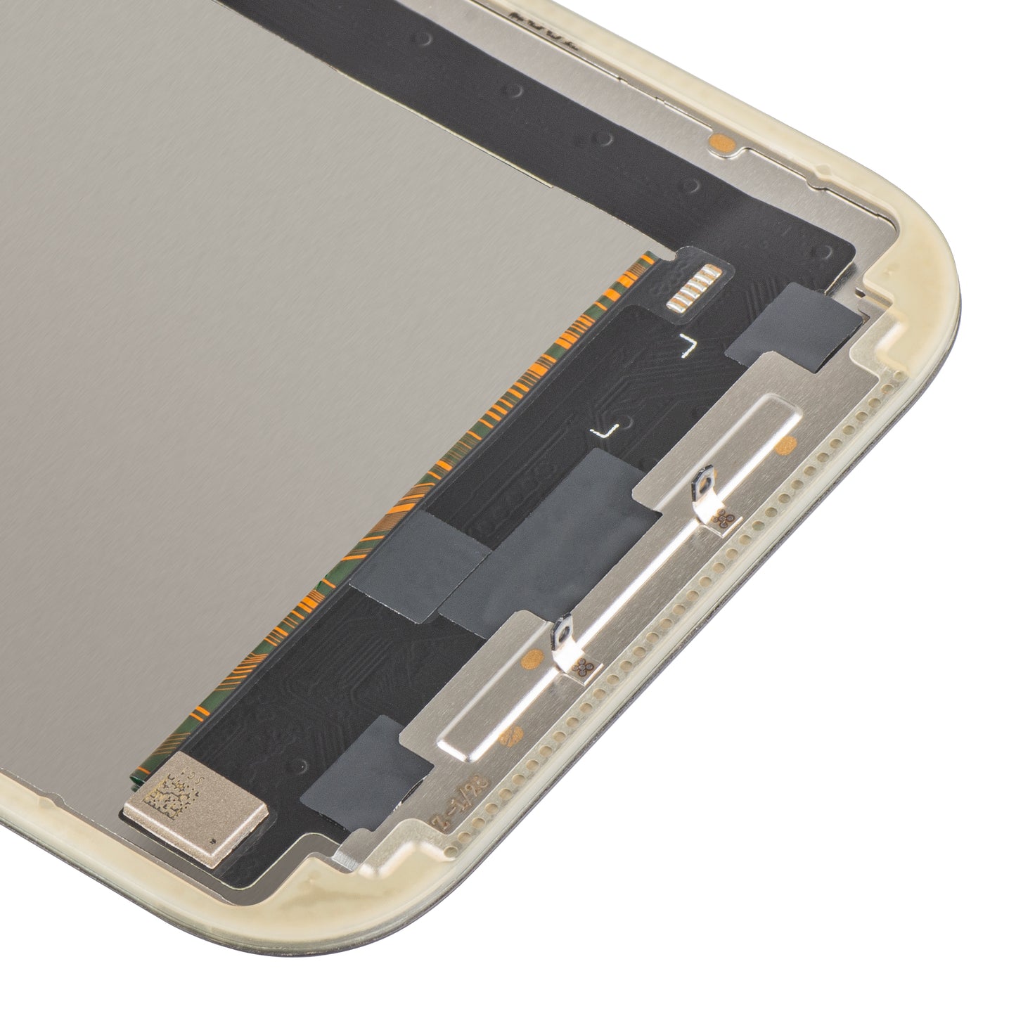 MP Touchscreen-Display kompatibel mit Apple iPhone 17, mit Rahmen, OLED FHD IC Movable Version, Schwarz