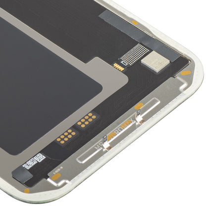 MP Touchscreen-Display kompatibel mit Apple iPhone 17 Pro Max, mit Rahmen, Soft OLED FHD IC Movable Version, Schwarz