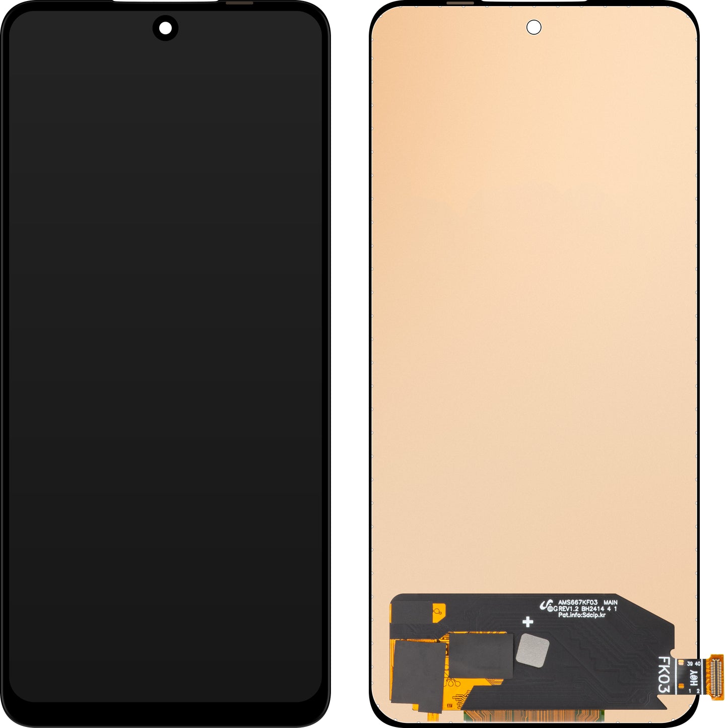 Display mit Touchscreen MP kompatibel mit Oppo Reno12 F
