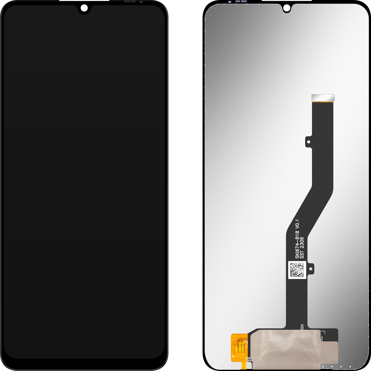 Display mit Touchscreen MP kompatibel mit ZTE Blade A72 / A72s / V40 Vita