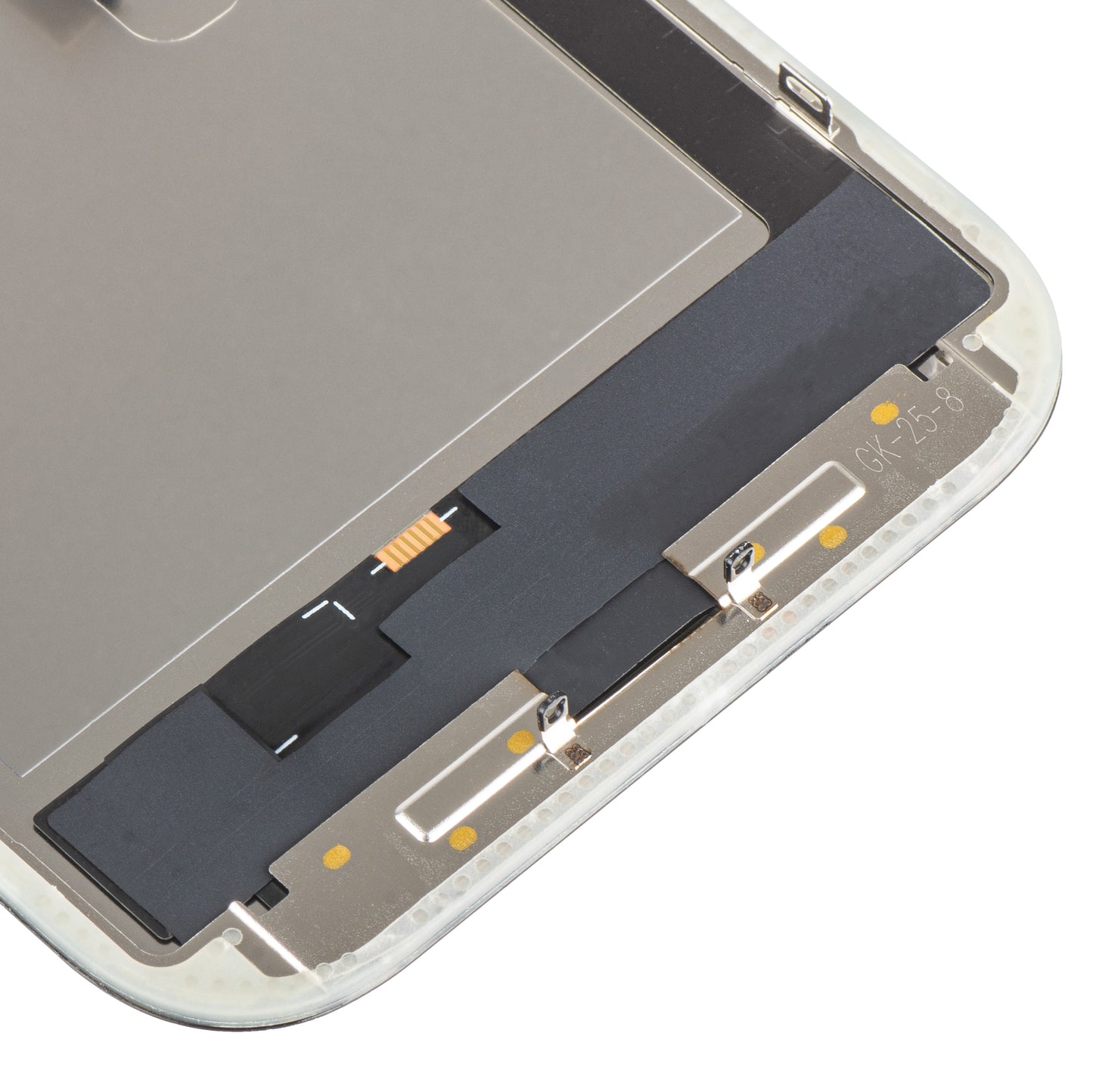Display mit MP Touchscreen kompatibel mit Apple iPhone 16 Pro, mit Rahmen, OLED FHD IC Movable Version, Schwarz