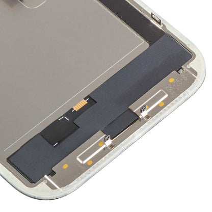 Display mit MP Touchscreen kompatibel mit Apple iPhone 16 Pro, mit Rahmen, OLED FHD IC Movable Version, Schwarz