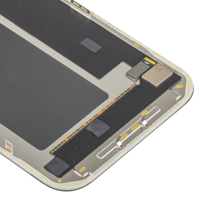 MP Touchscreen-Display kompatibel mit Apple iPhone 17 Pro Max, mit Rahmen, OLED FHD IC Movable Version, Schwarz