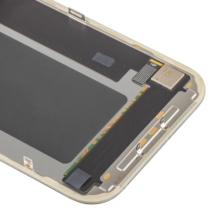MP Touchscreen-Display kompatibel mit Apple iPhone 17 Pro, mit Rahmen, OLED FHD IC Movable Version, Schwarz