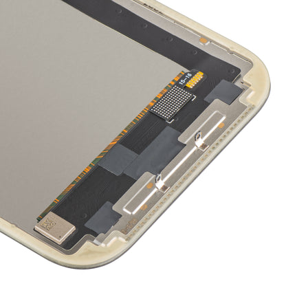 MP Touchscreen-Display kompatibel mit Apple iPhone 17, mit Rahmen, OLED FHD IC Movable Version, Schwarz
